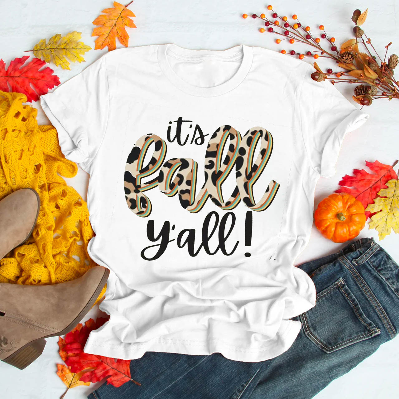 It's Fall Y'all Pumpkin Shirts For Her