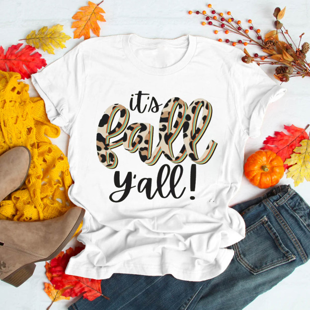 It's Fall Y'all Pumpkin Shirts For Her