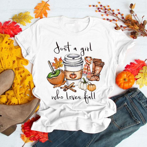 Just A Girl Who Loves Fall Shirt For Her