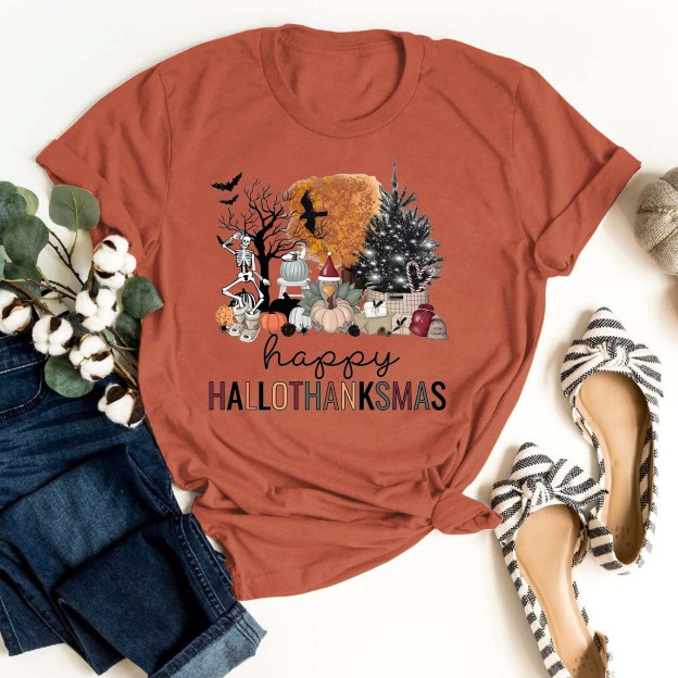 Happy Hallothanksmas Fall Shirt