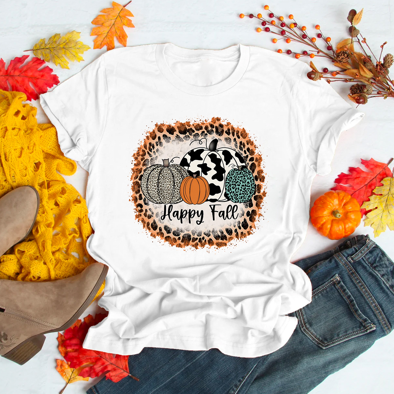Happy Fall Pumpkin Shirt For Her
