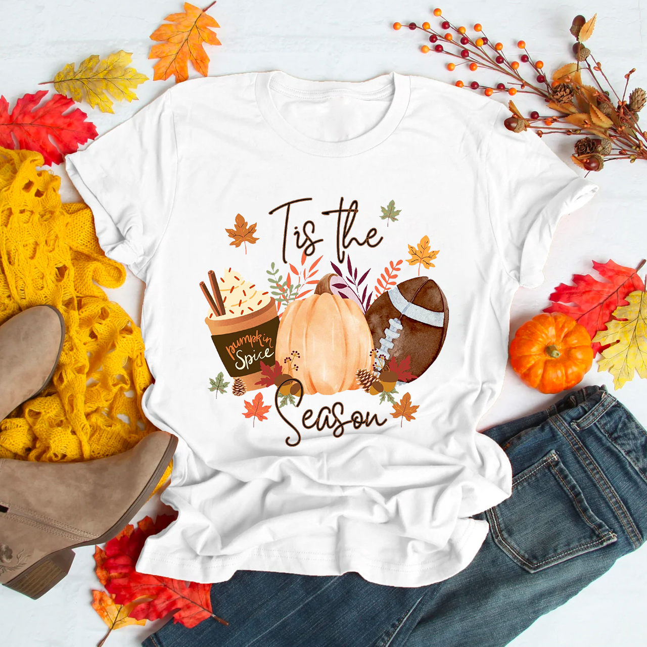 Tis The Season Pumpkin Ice Cream Shirt For Her