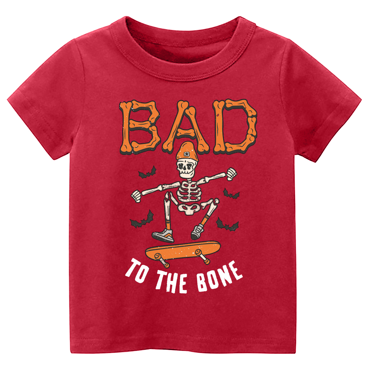 Bad To The Bone Halloween Kids Shirt 