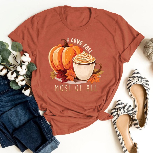 I Love Fall Most Of All Pumpkin Shirts