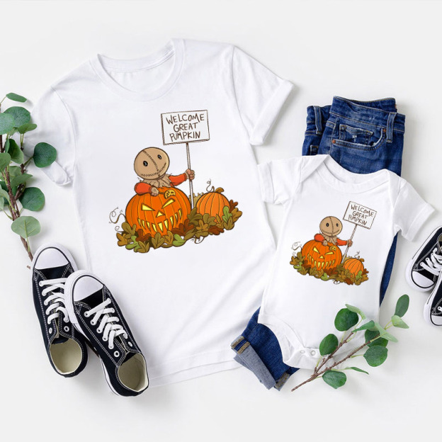 Welcome Great Pumpkin Halloween Matching Shirts