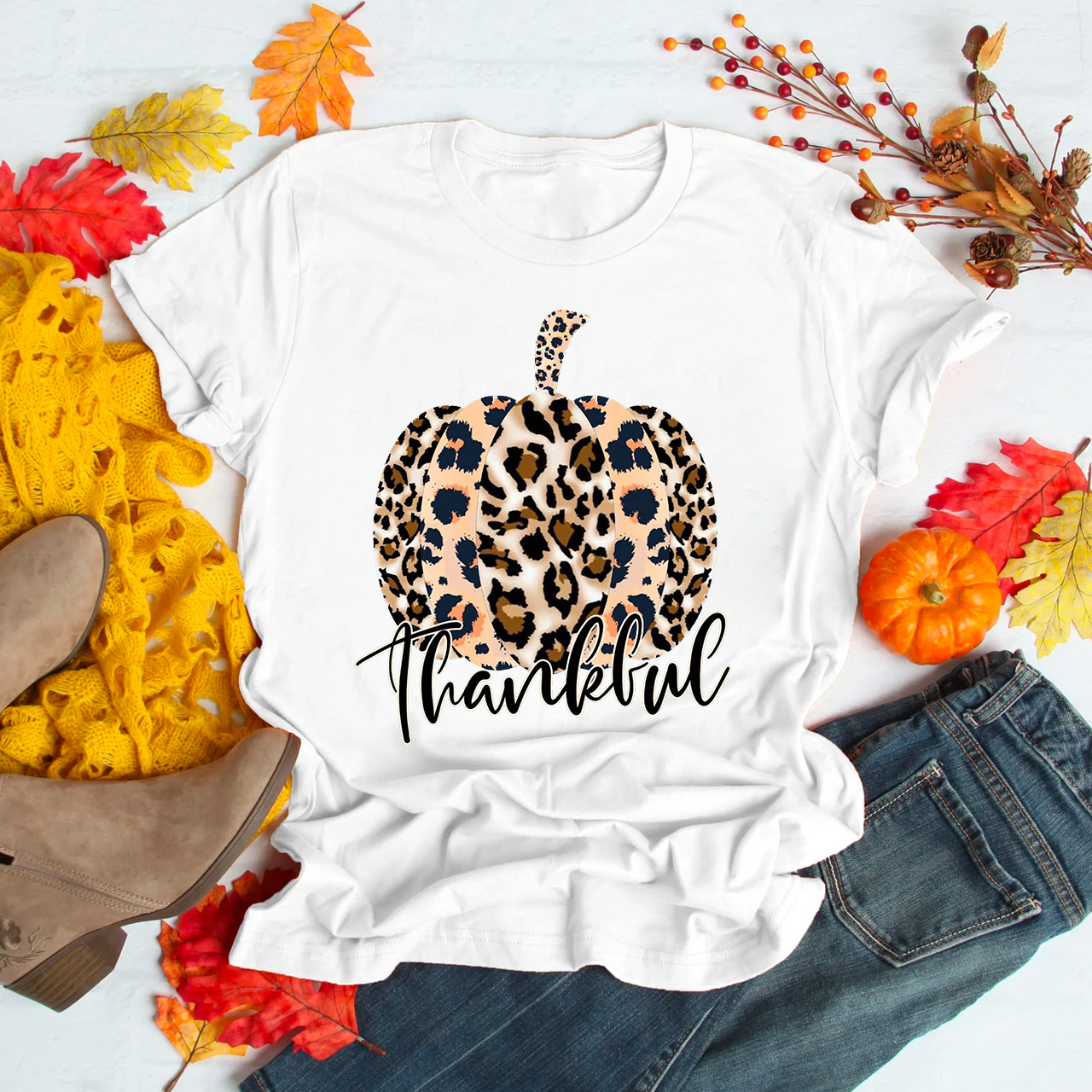 Leopard Pumpkin Shirt For Her