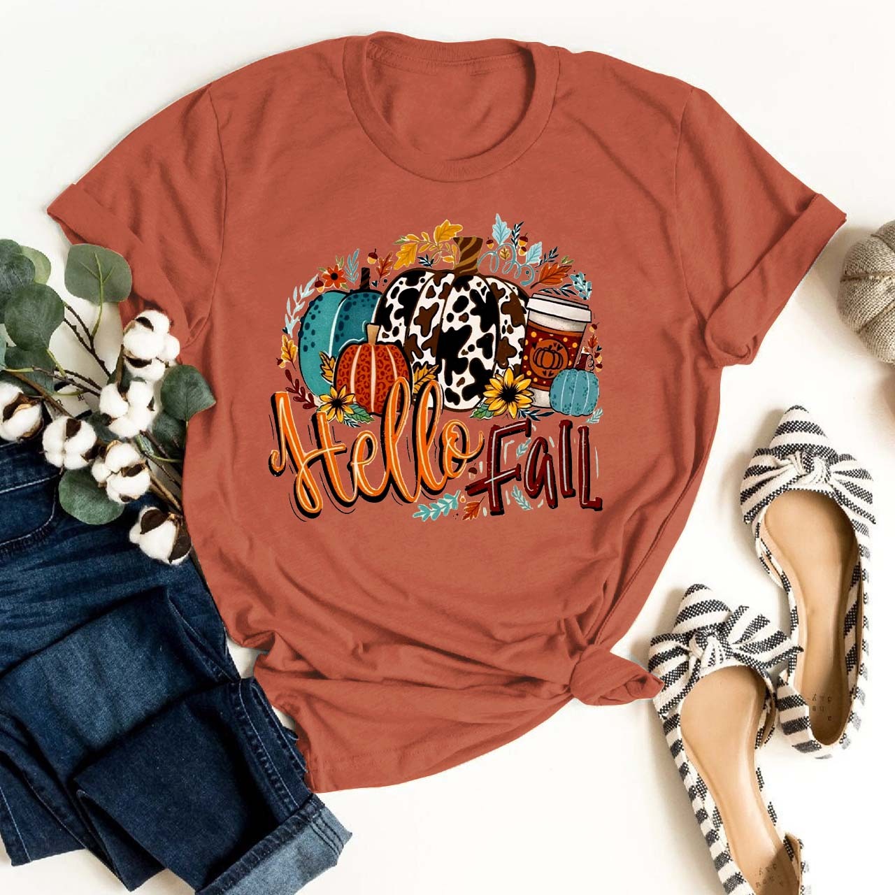 Happy Fall Pumpkin Shirt For Her