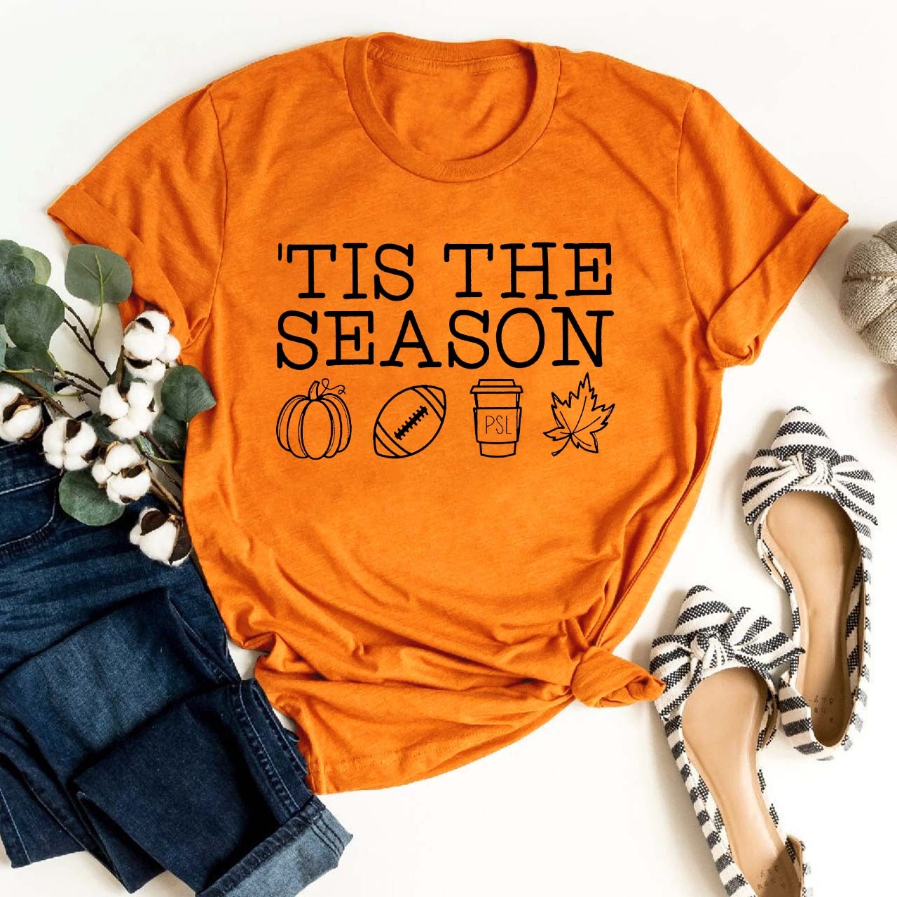 Tis The Season Pumpkin Football Shirt 