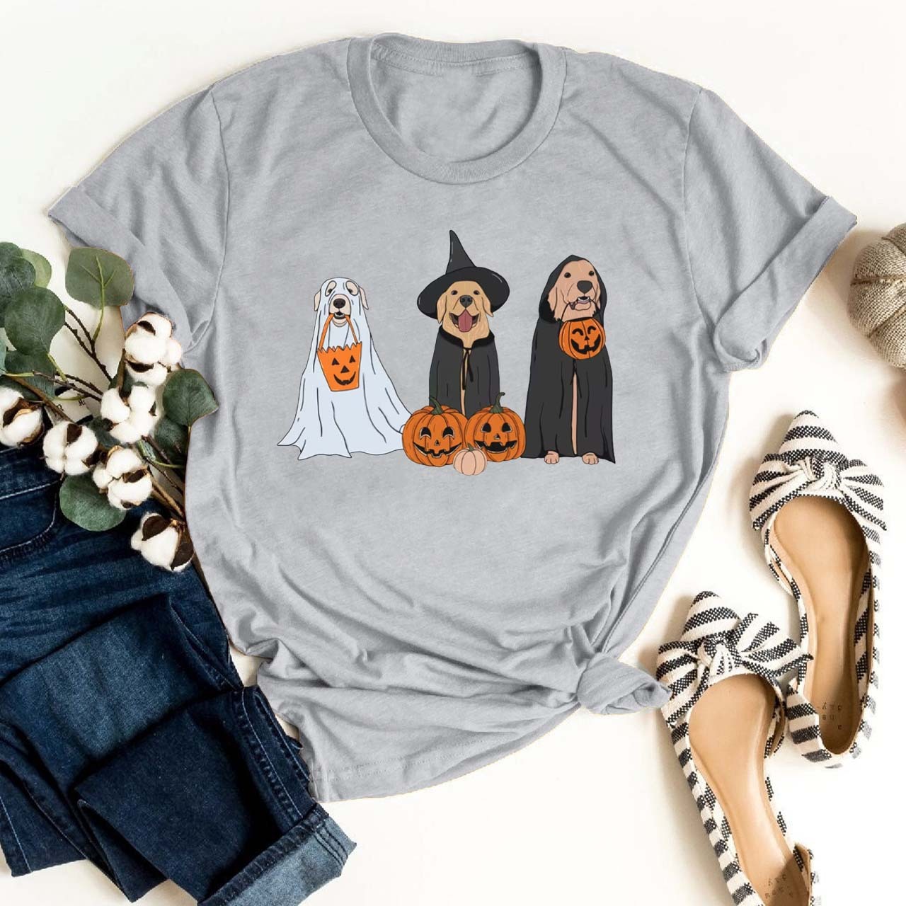 Spooky Season Ghost Dogs Shirt For Her