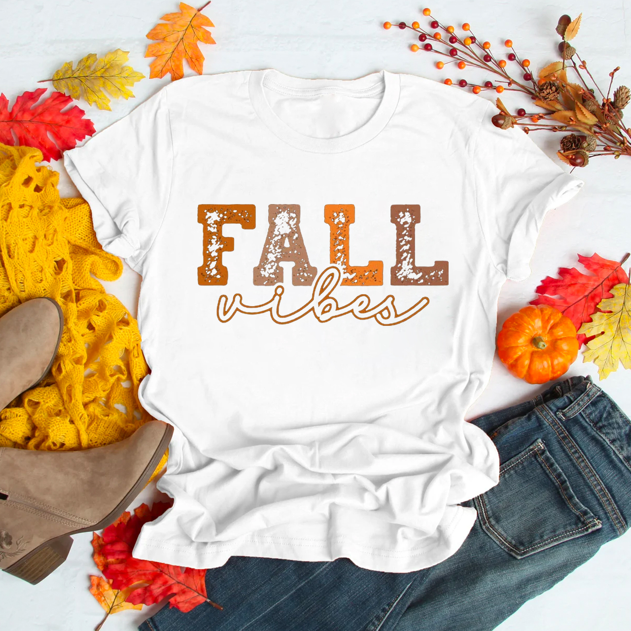 Fall Vibes Halloween Shirt For Her