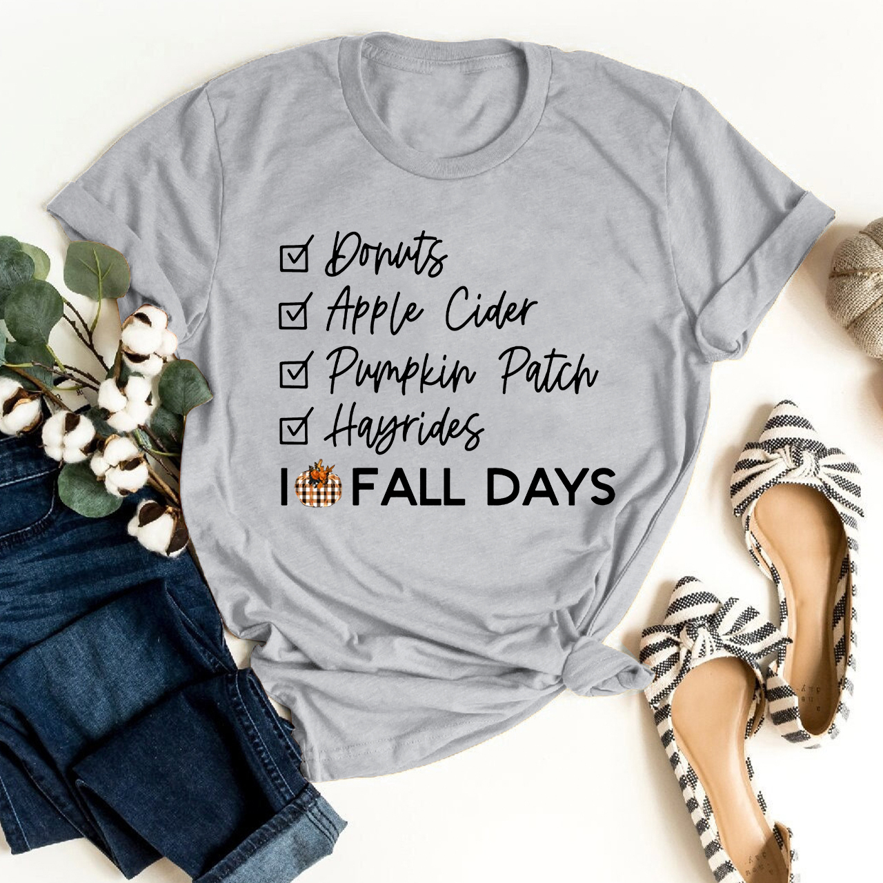 Donuts Apple Cider Pumpkin Patch Hayrides Shirt