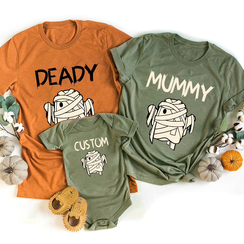Personalized Cute Ghost Halloween Family Matching Shirts
