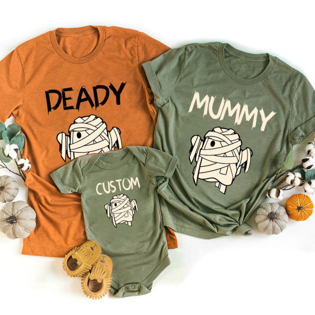 Personalized Cute Ghost Halloween Family Matching Shirts