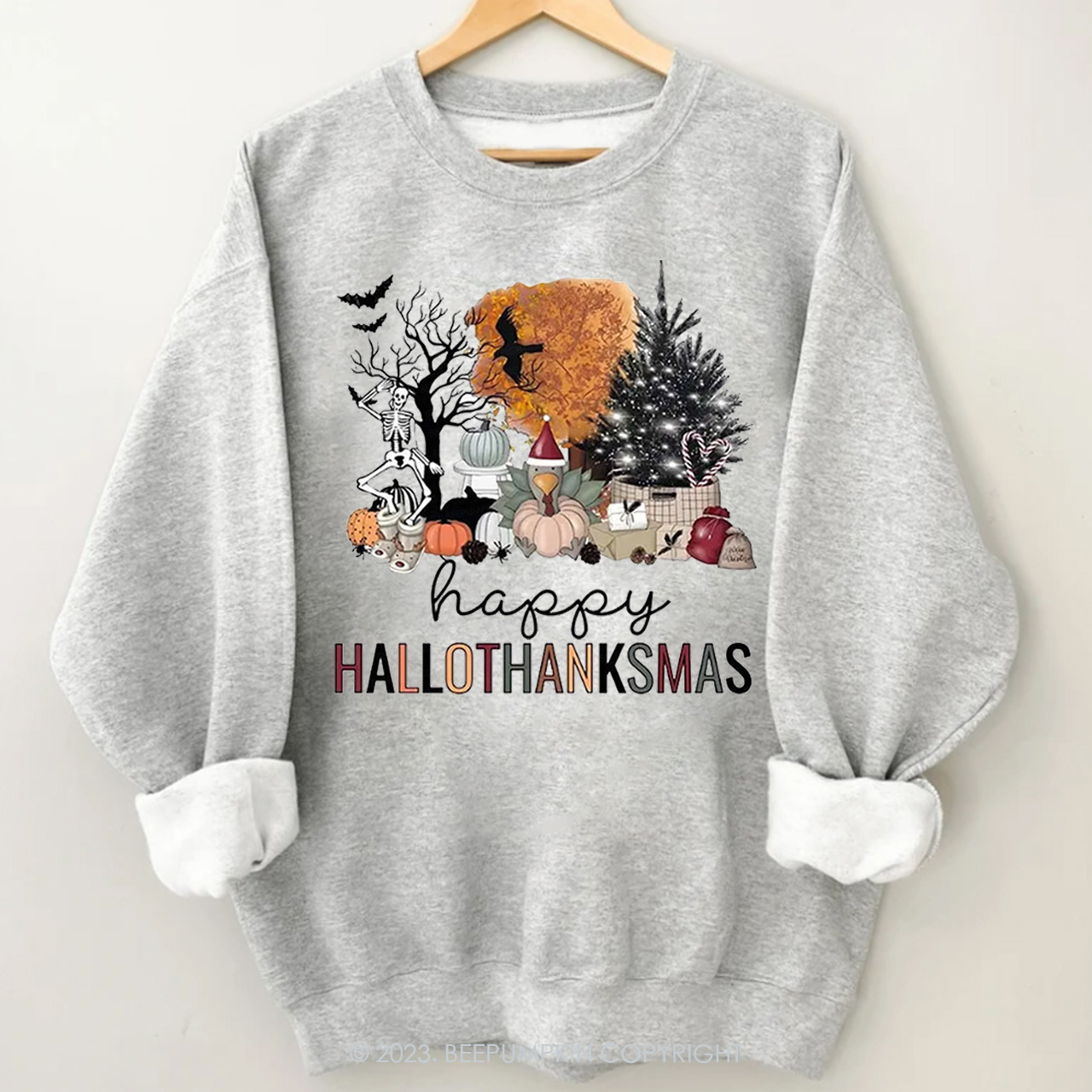 Happy Hallothanksmas Fall Sweatshirt