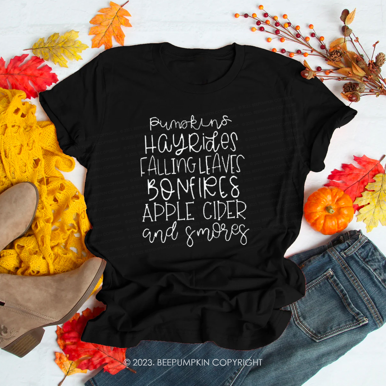 Cute Graphic List Fall Shirts Beepumpkin
