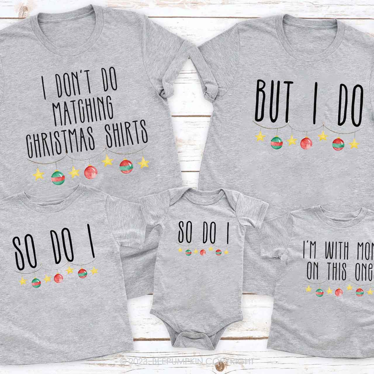 Matching Family Christmas Shirts For Family Members Beepumpkin