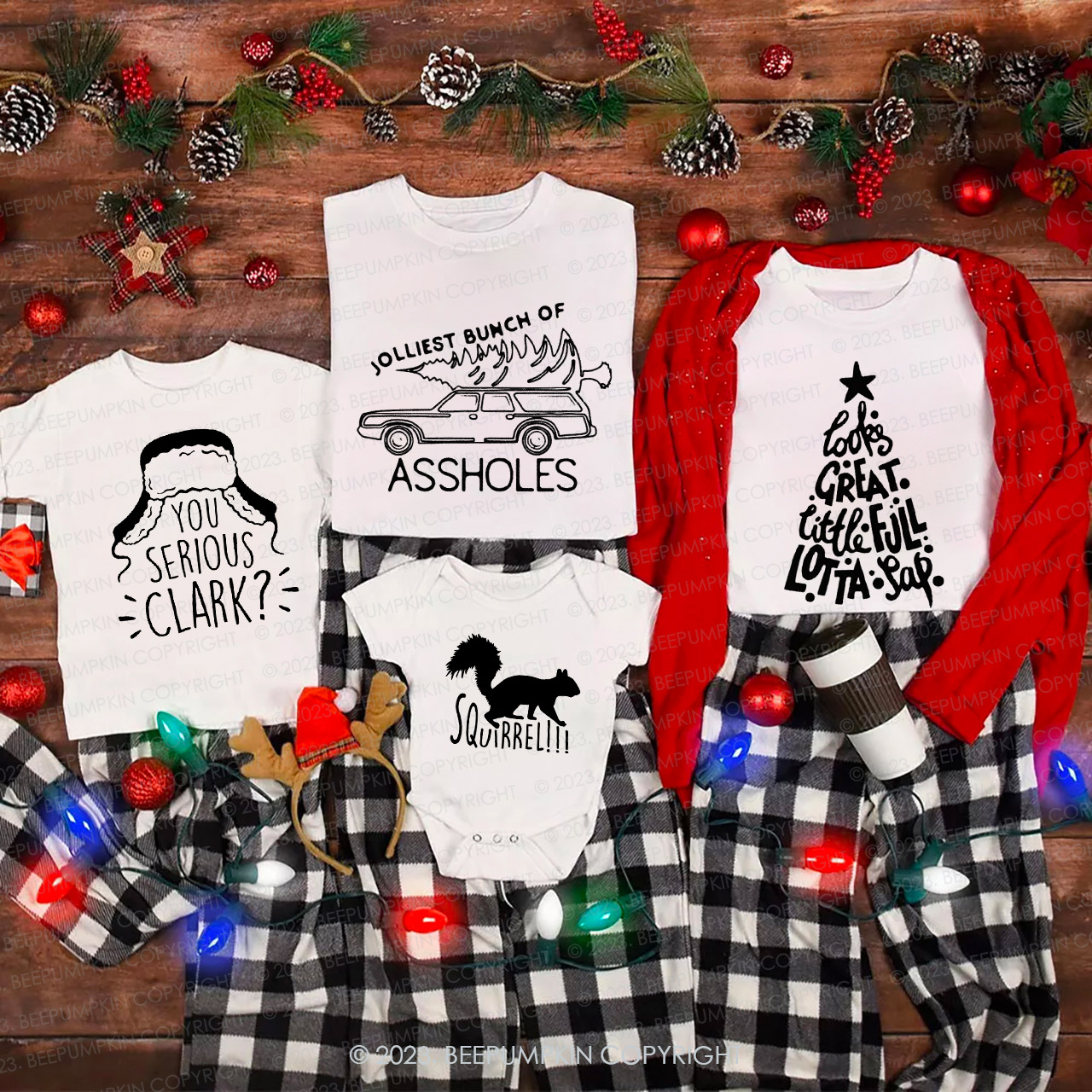 Fun pattern Christmas special Family Matching Shirts Beepumpkin