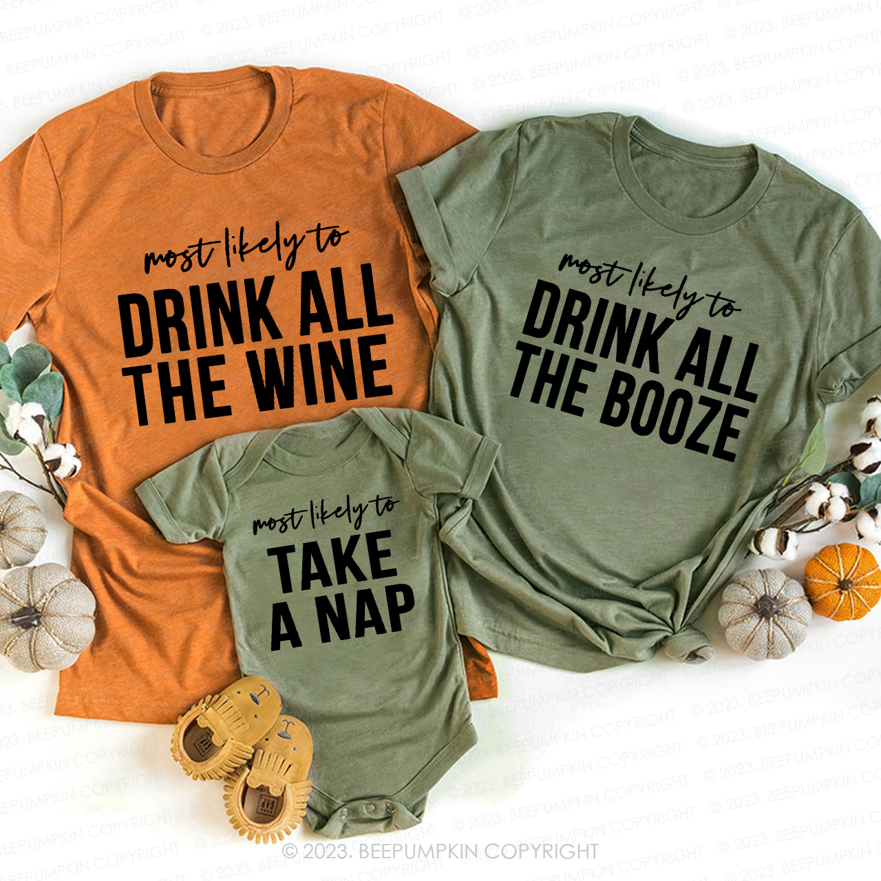 Most Likely To Thanksgiving Friendsgiving Shirts Beepumpkin