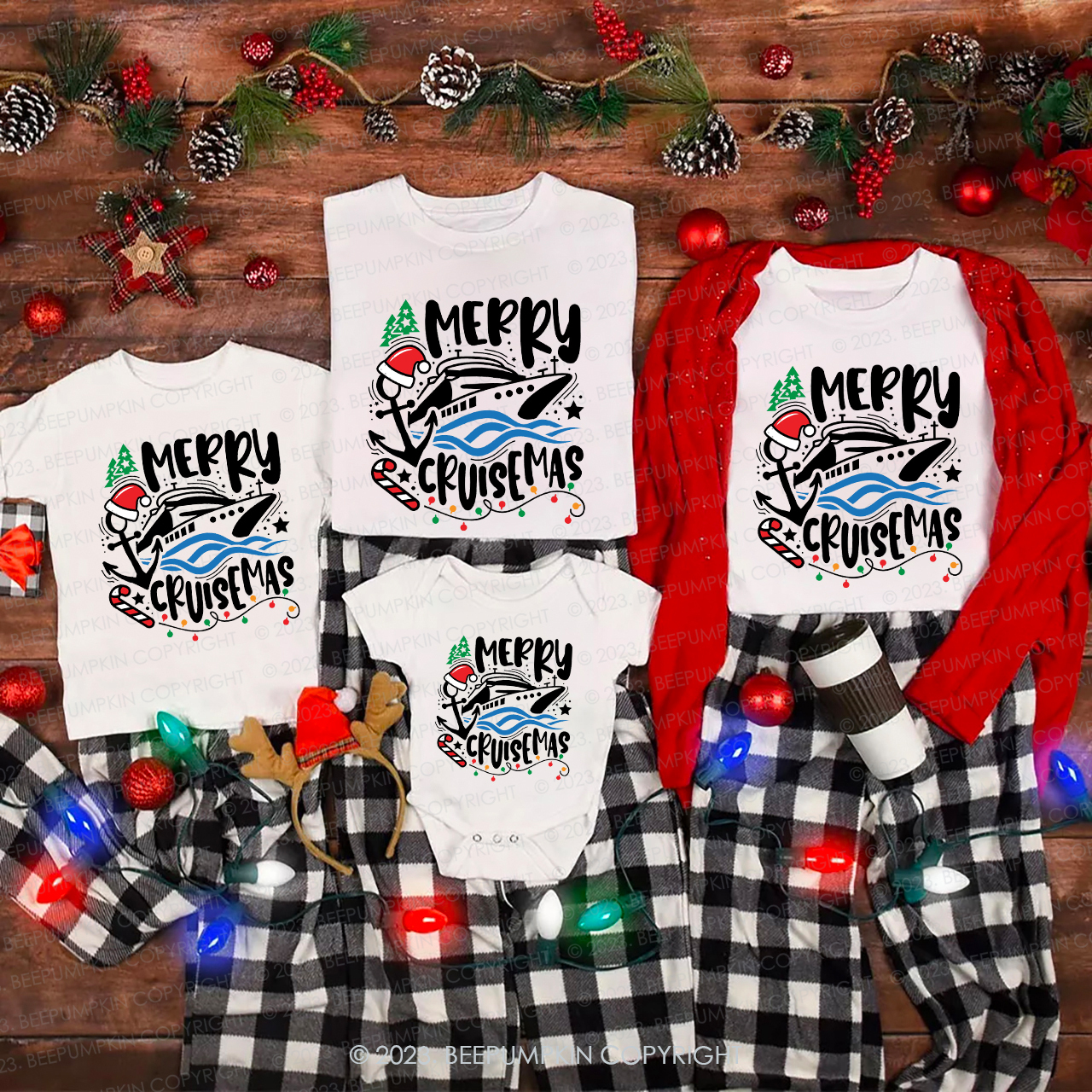 Christmas Cruise Family Trip Shirt For Family Beepumpkin