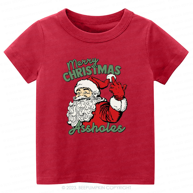Retro Santa Funny Sarcastic Tees For Kids Beepumpkin