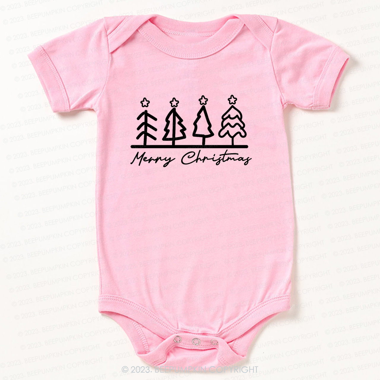 Natural Toddler Tee Christmas Tree Bodysuit For Baby Beepumpkin
