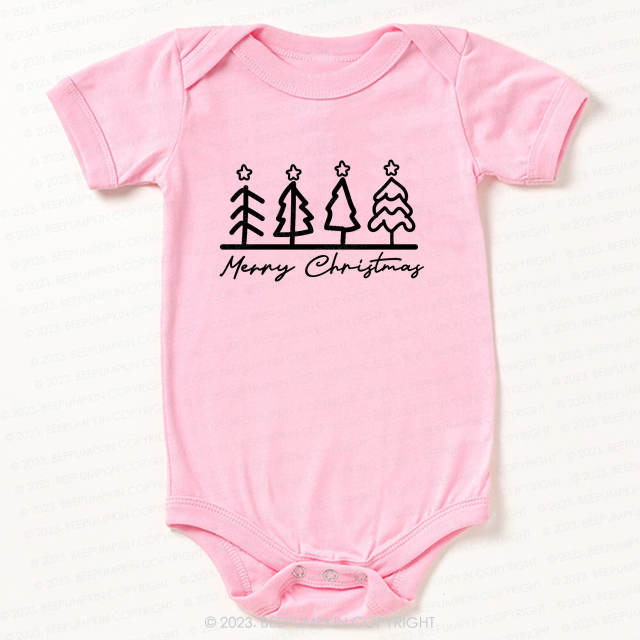 Natural Toddler Tee Christmas Tree Bodysuit For Baby Beepumpkin