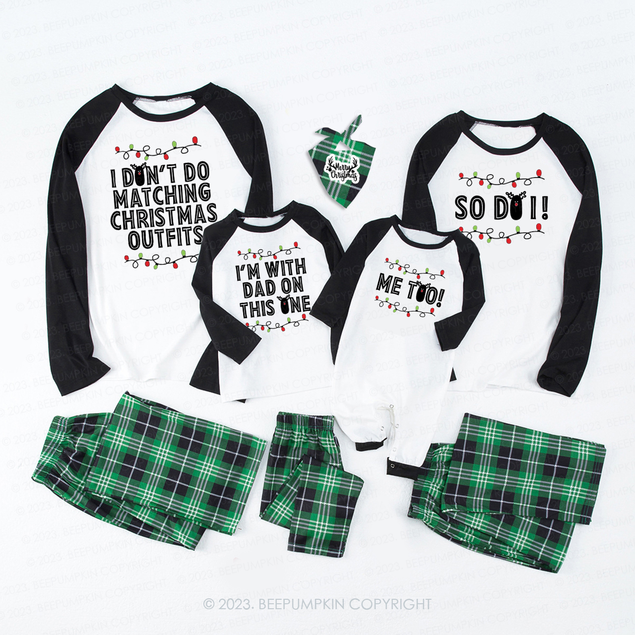 Personalized But I Do Holiday Family Matching Christmas Pajamas Beepumpkin