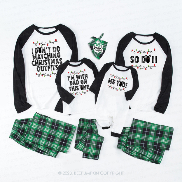 Personalized But I Do Holiday Family Matching Christmas Pajamas Beepumpkin
