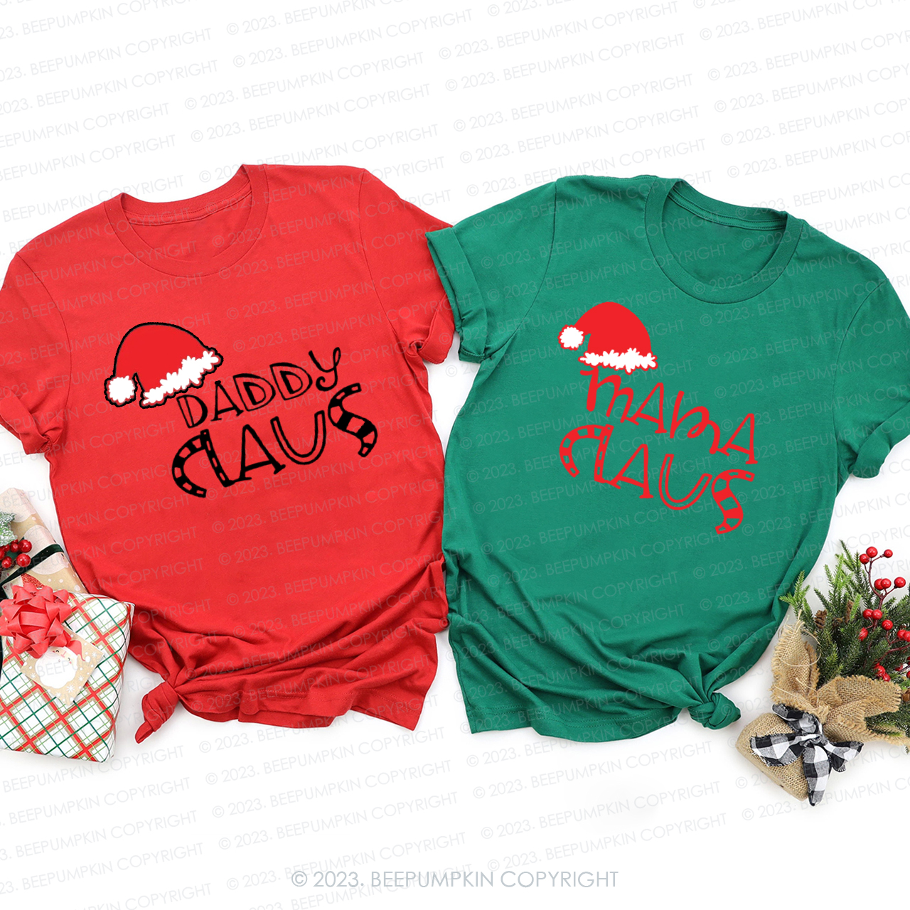Santa Claus Mommy and Me Family Christmas Shirts