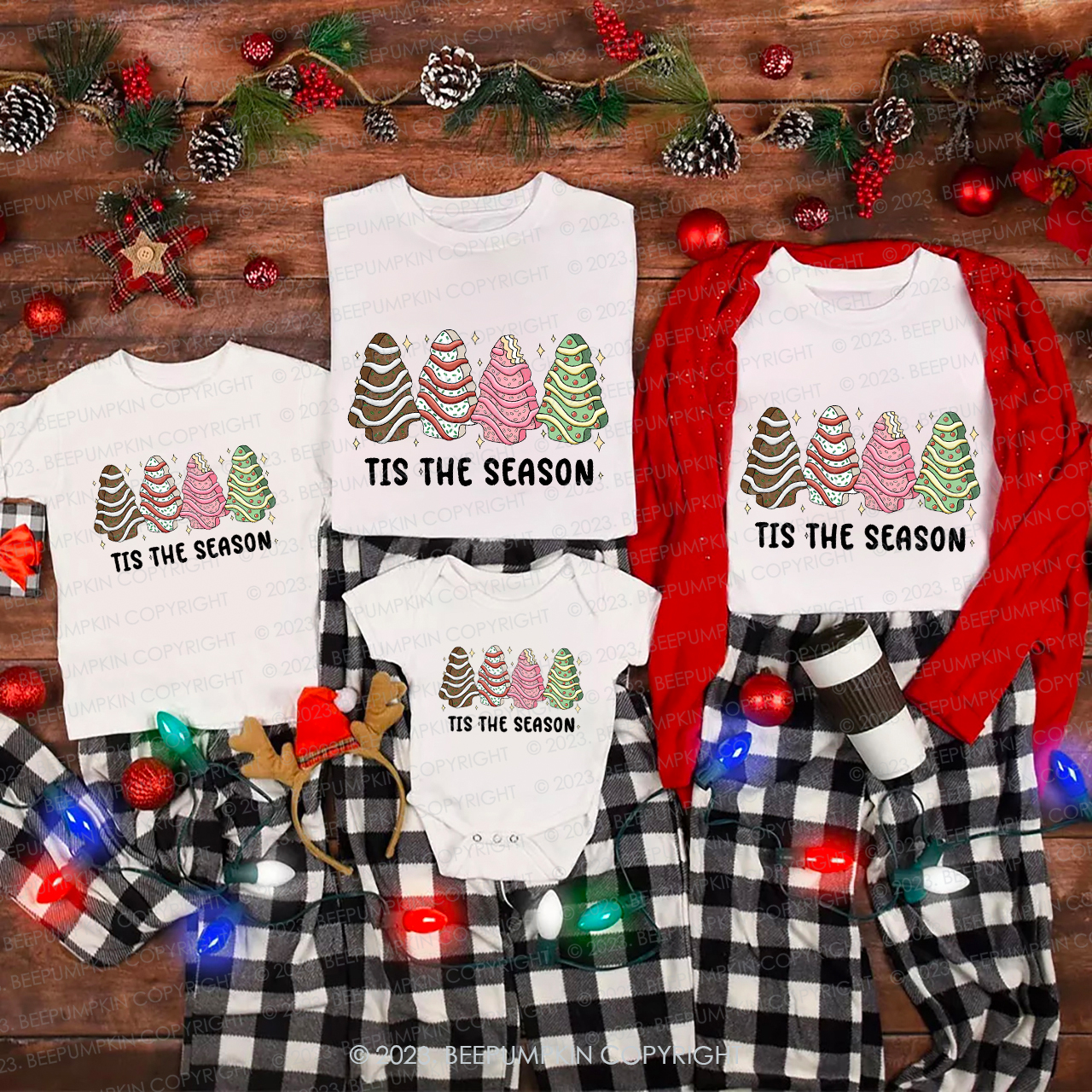 Christmas Tis The Season Family T-Shirt