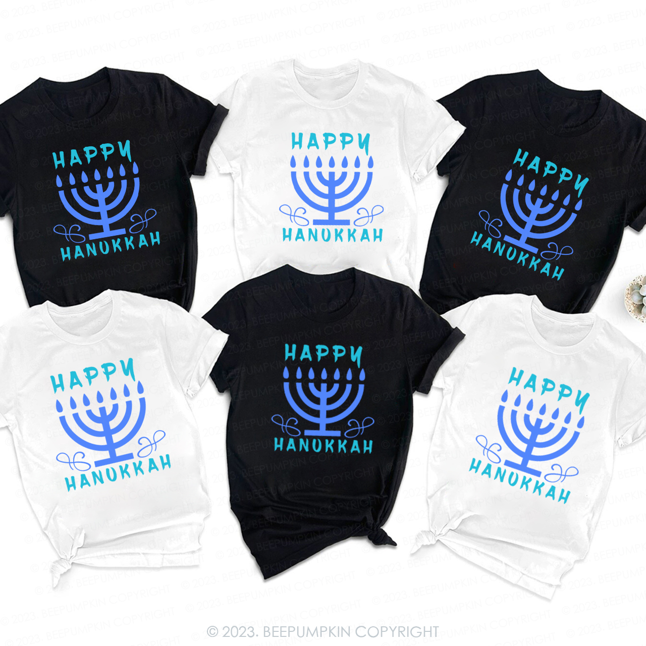 Hanukkah Glimmer on the Candlestick T-Shirts