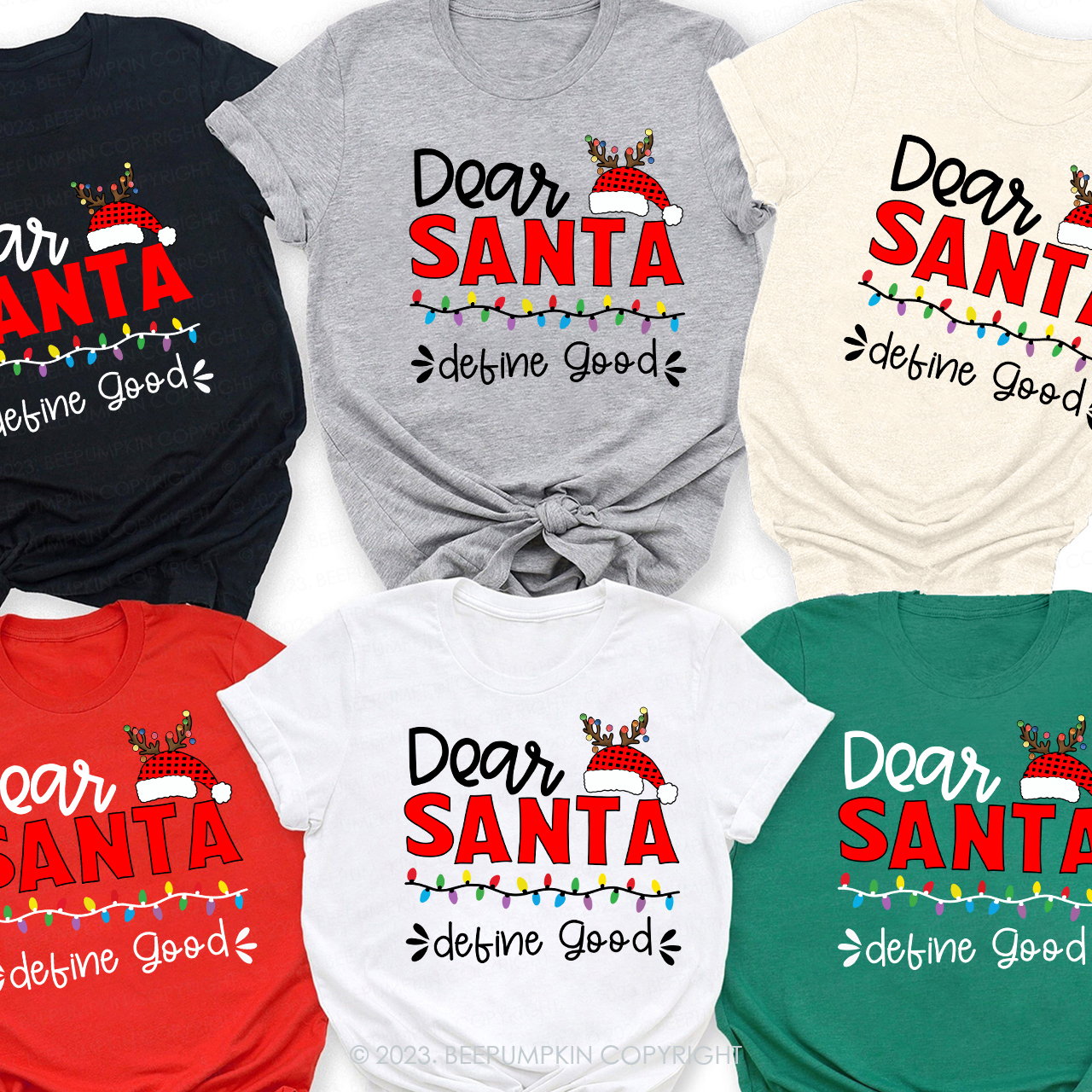 Dear Santa Buffalo Plaid Christmas Matching Shirt For Family Beepumpkin