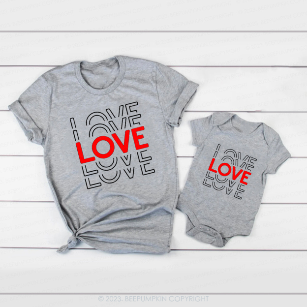 Valentine  Love Cannot be Fully Expressed in Words Family Matching Shirts