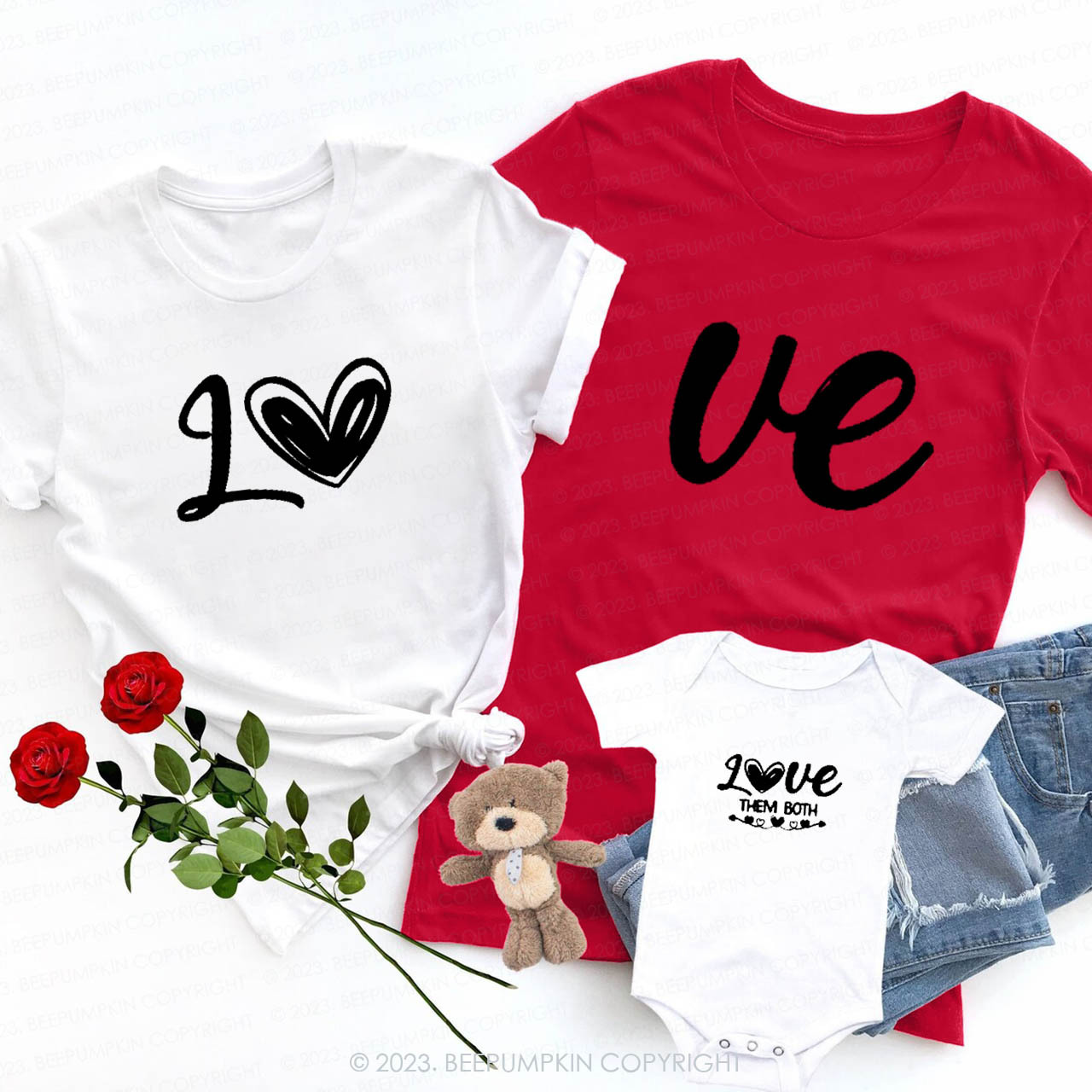 Let Love Fill Every Corner of the World Family Matching Shirts