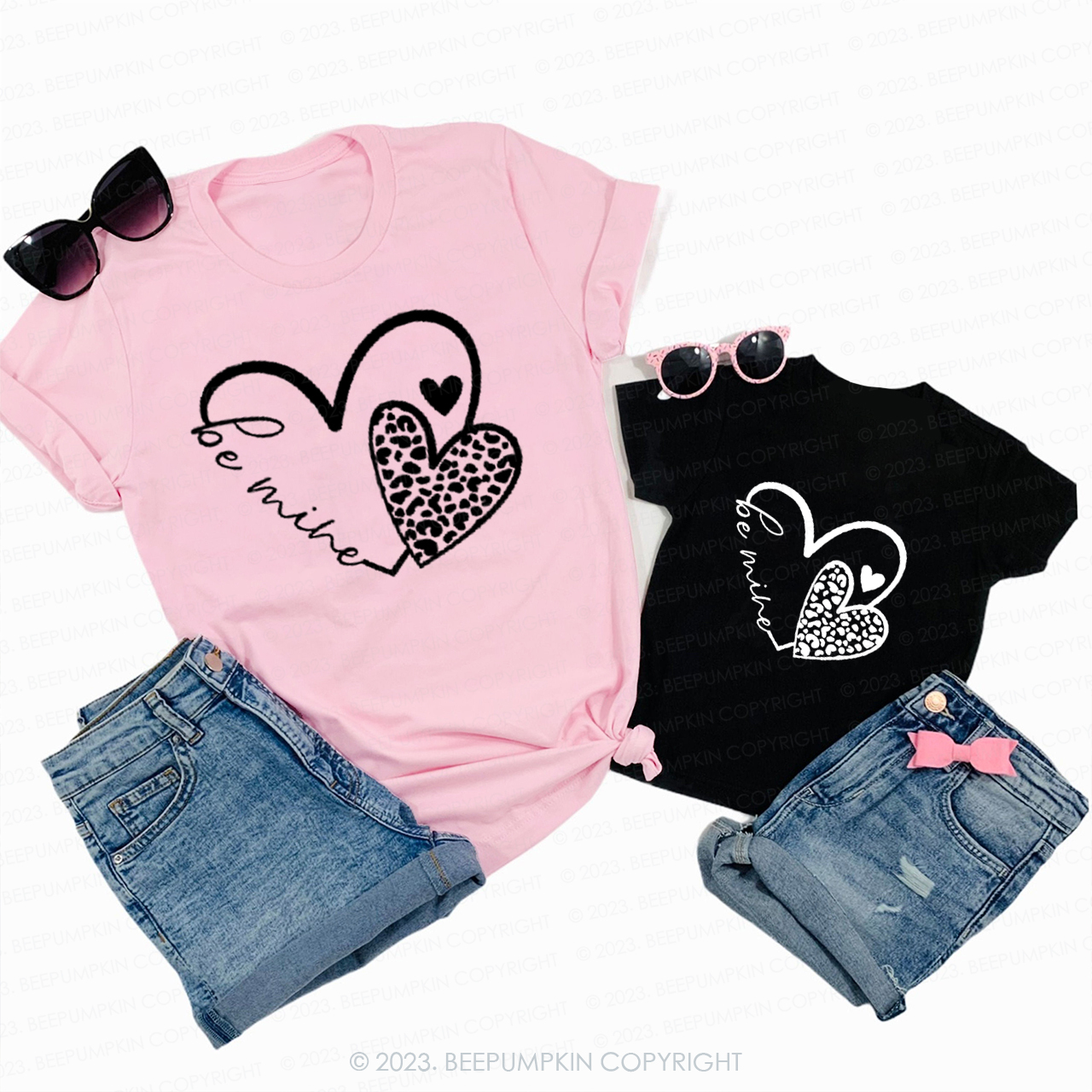 Valentines Day Be Mine Family Matching Shirts