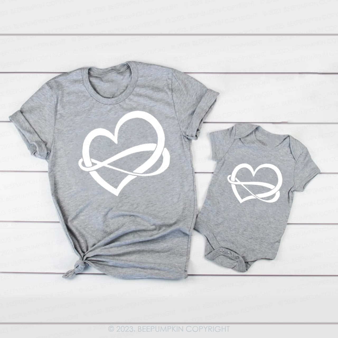 Möbius Strip Valentine Love Family Matching Shirts