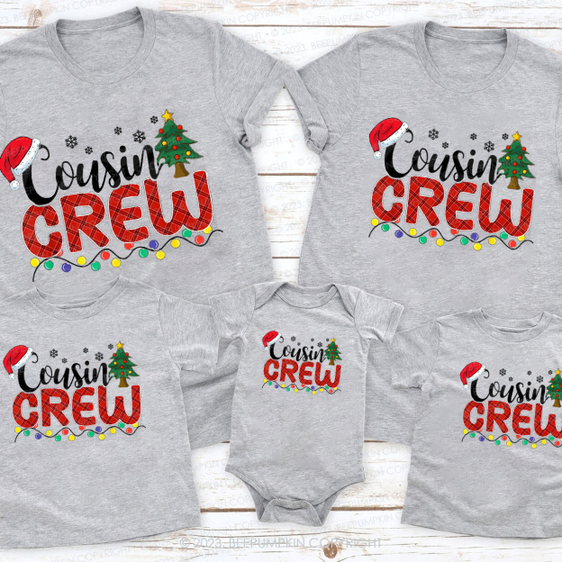 Cousin Crew Funny Christmas Party Matching Shirts