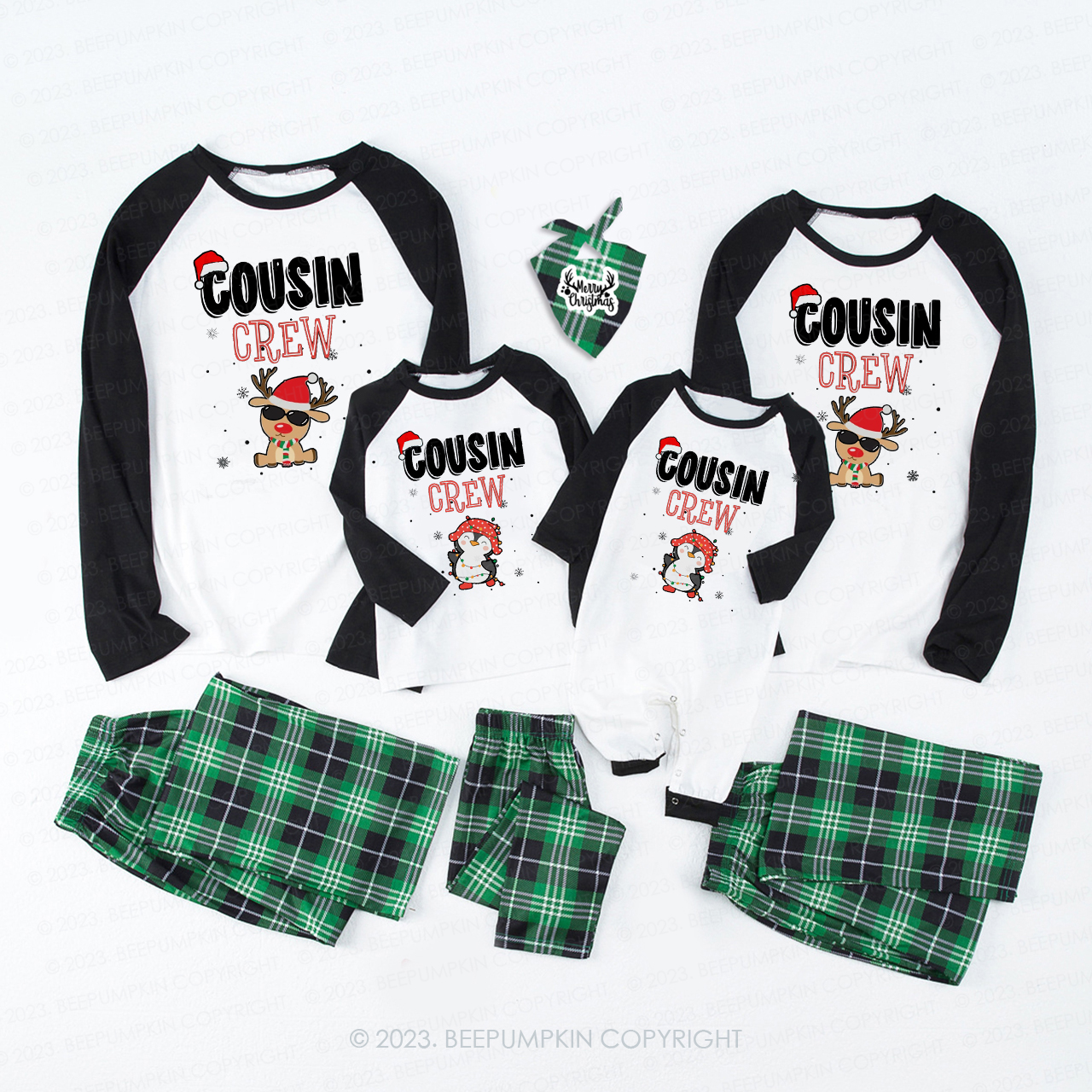 Christmas Cousin Crew Cartoon Pictures Matching Pajamas