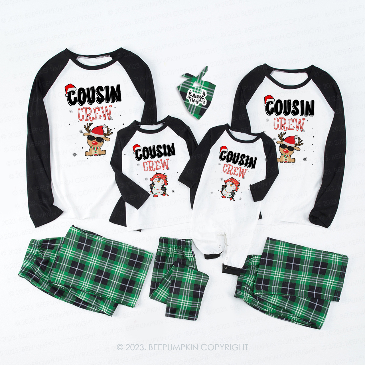 Christmas Cousin Crew Cartoon Pictures Matching Pajamas