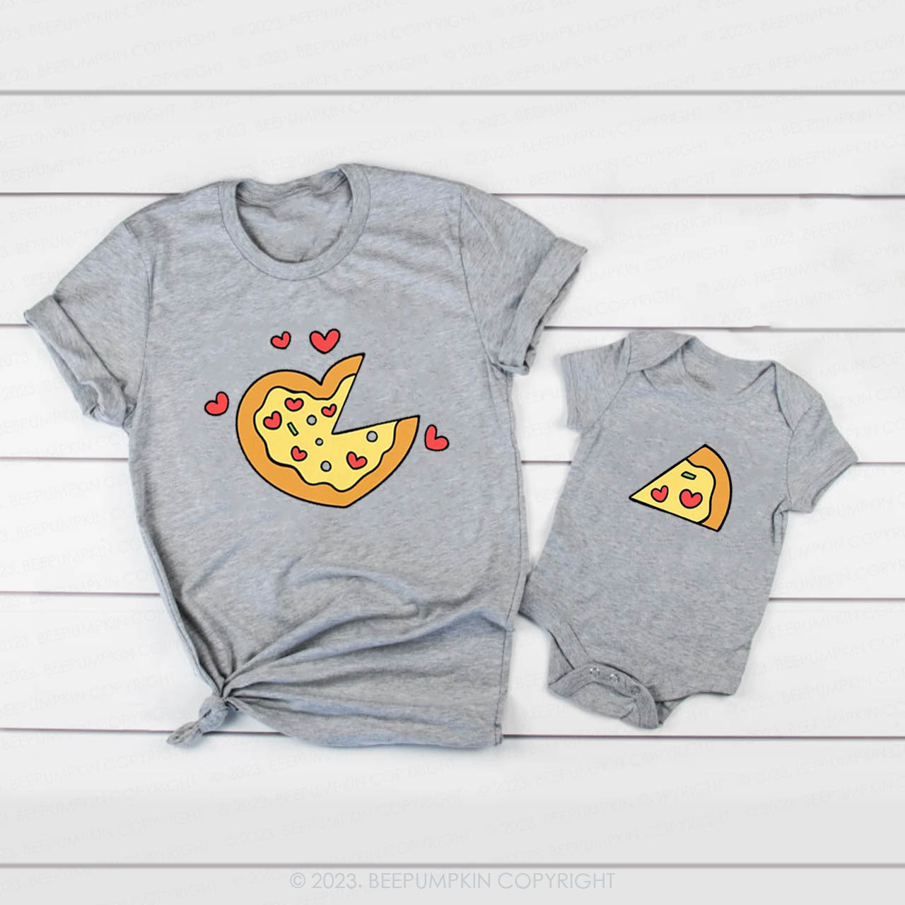 Pizza Couples Valentine Family Matching Shirts