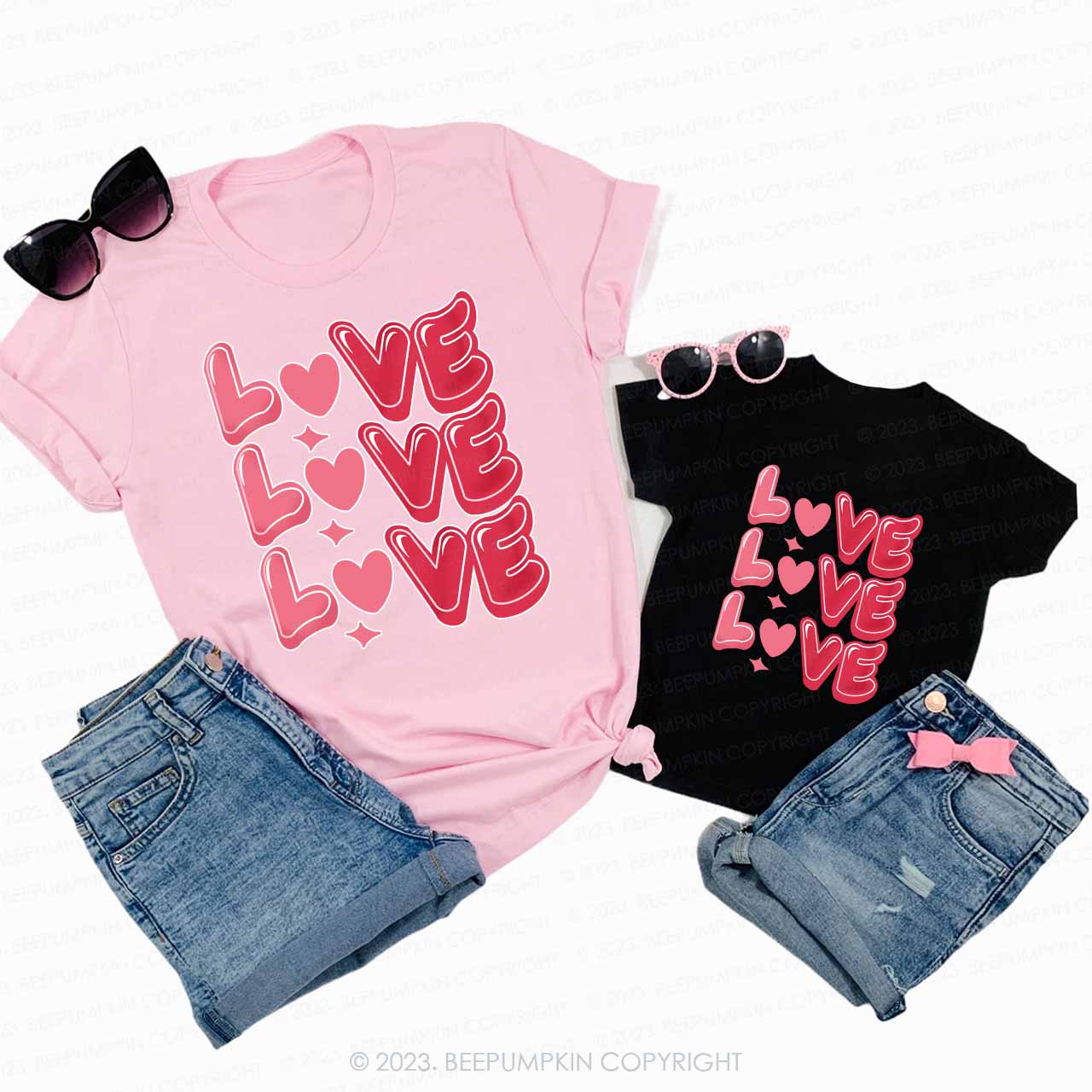 Sweet Love Valentine's Day Family Matching Shirts