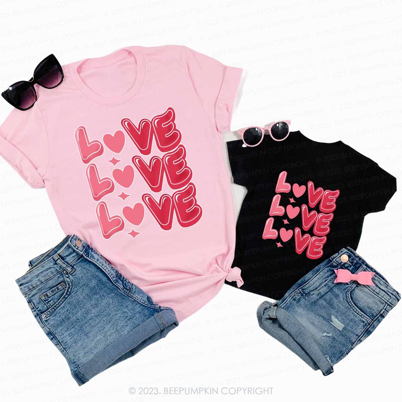 Sweet Love Valentine's Day Family Matching Shirts