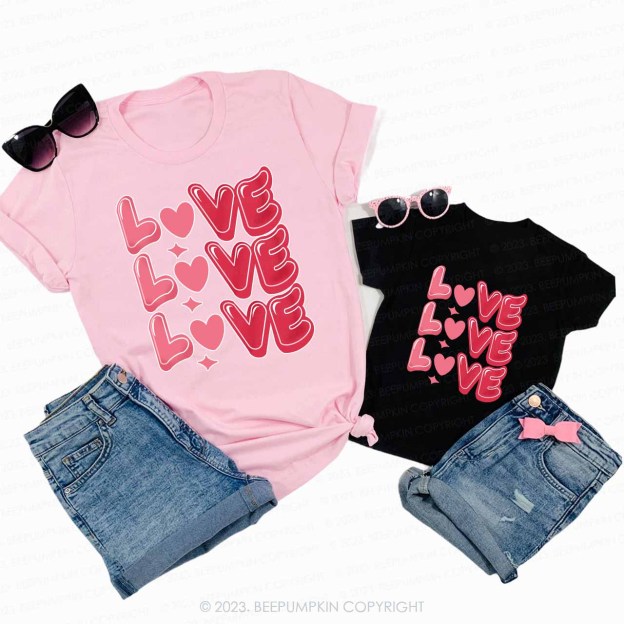 Sweet Love Valentine's Day Family Matching Shirts