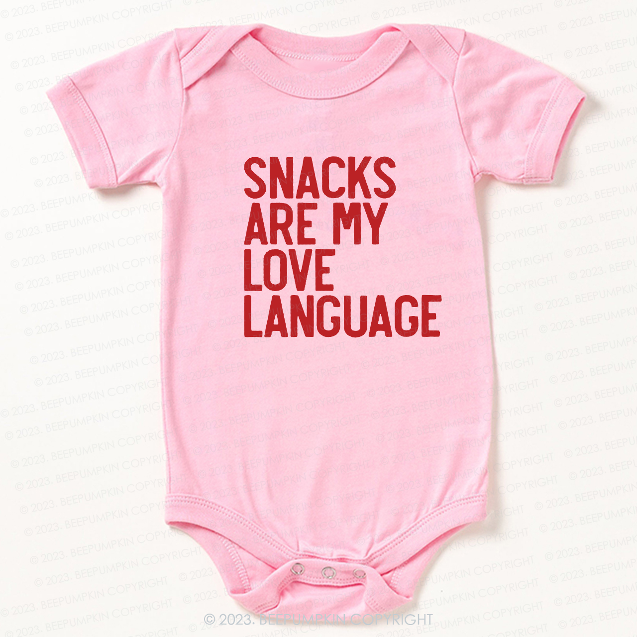 Snacks Are My Love Language Bodysuit For Baby