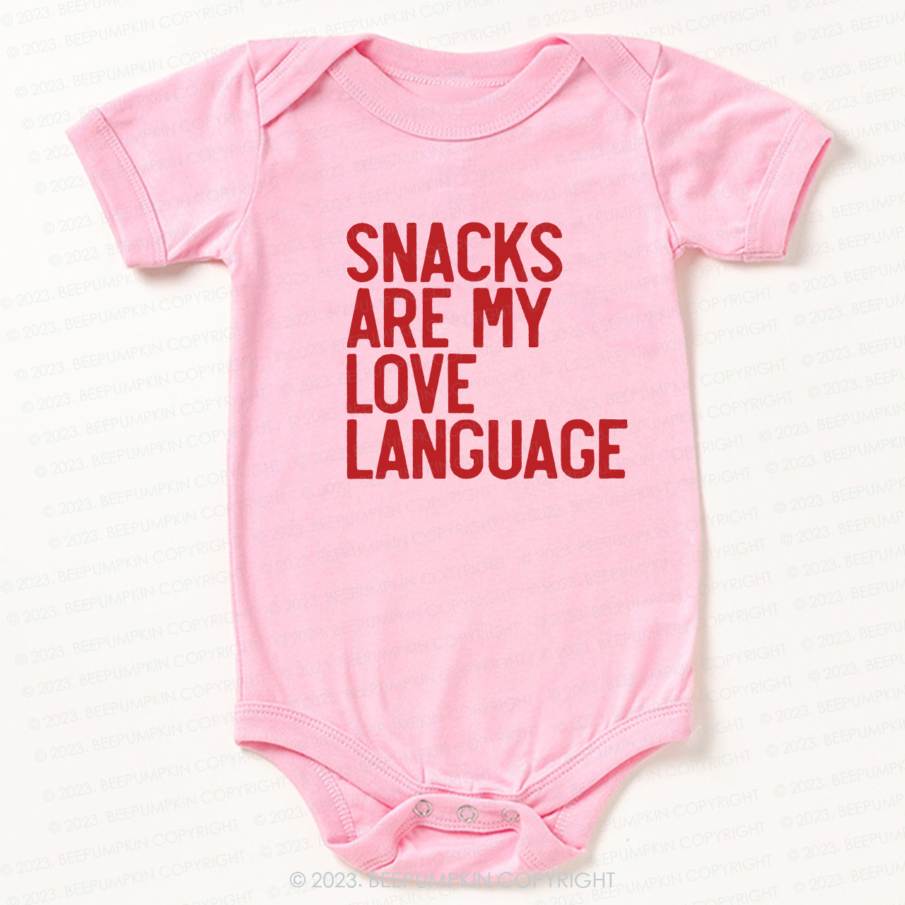 Snacks Are My Love Language Bodysuit For Baby