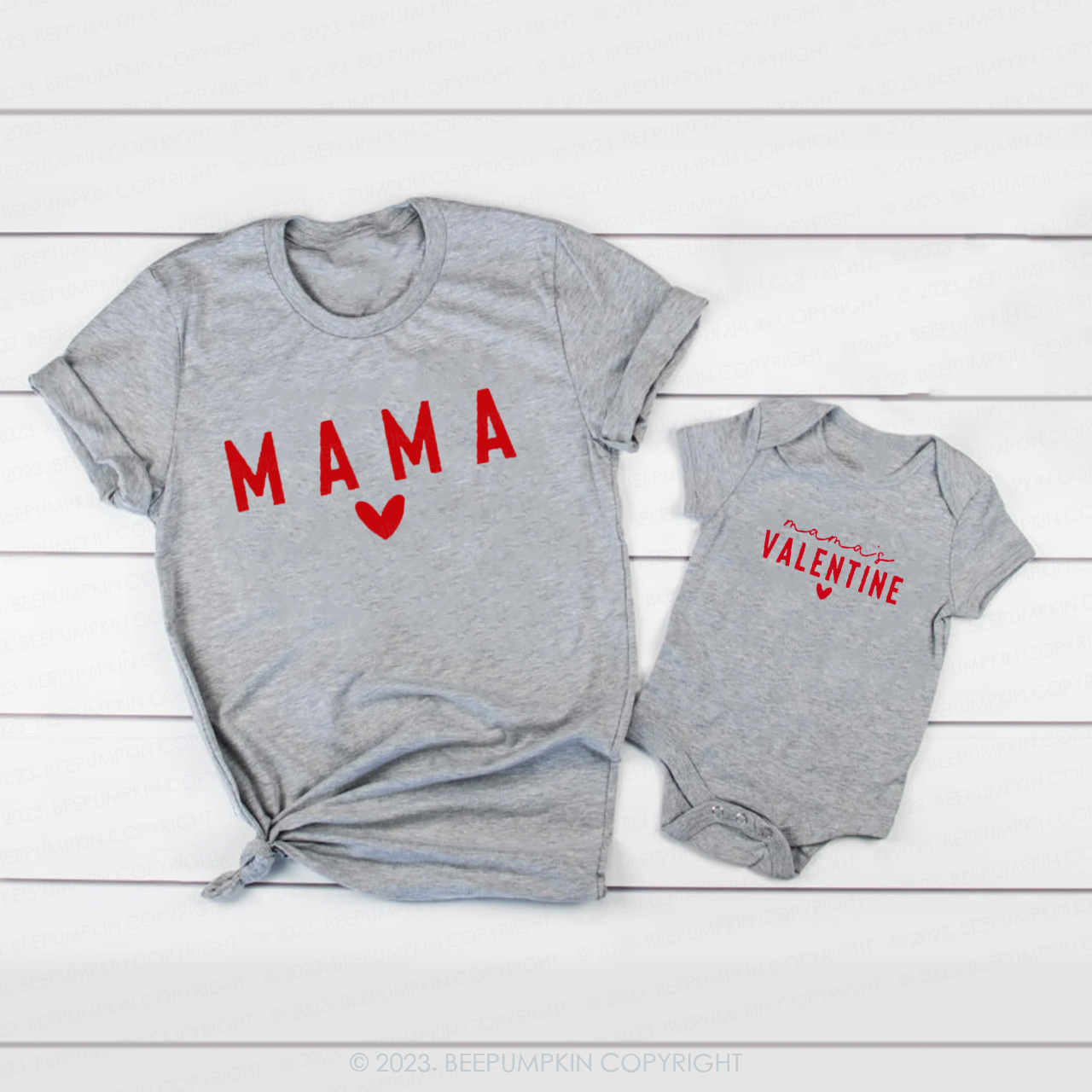 Mama And Mamas Outfit Valentine's Day Family Matching Shirts