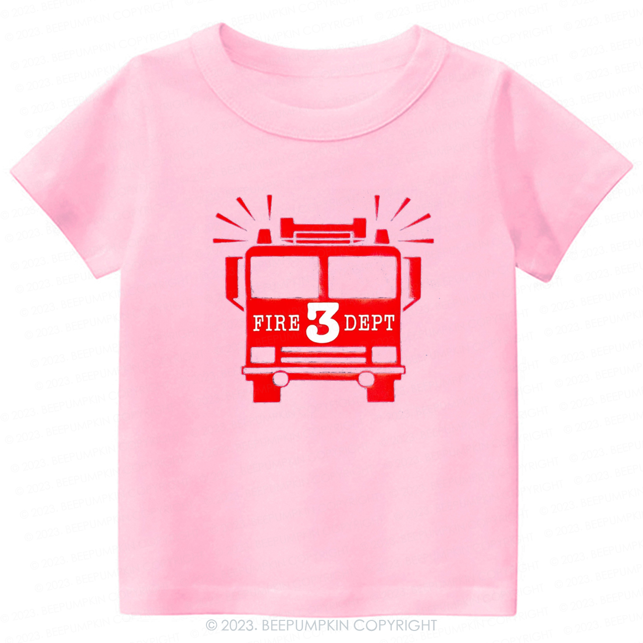 Firetruck Birthday Become a Firefighter -Toddler Tees