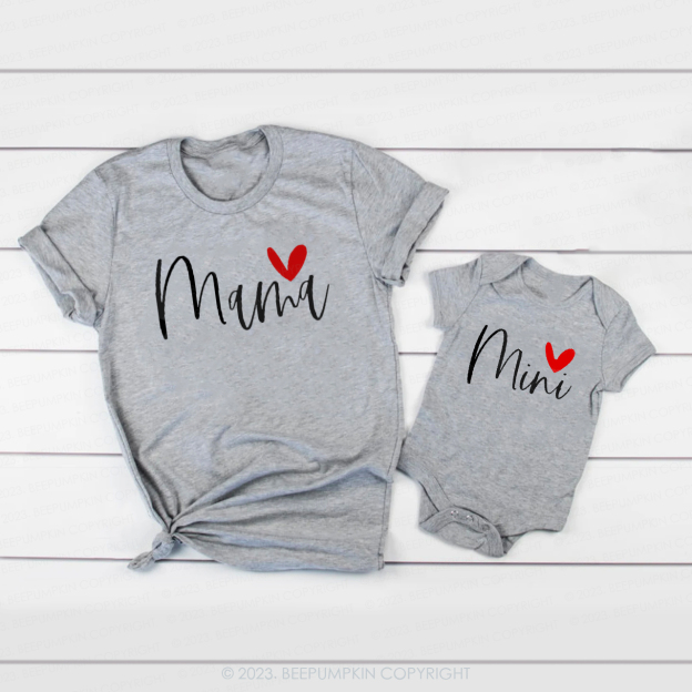 Mama Mini Matching Valentines Day Shirts