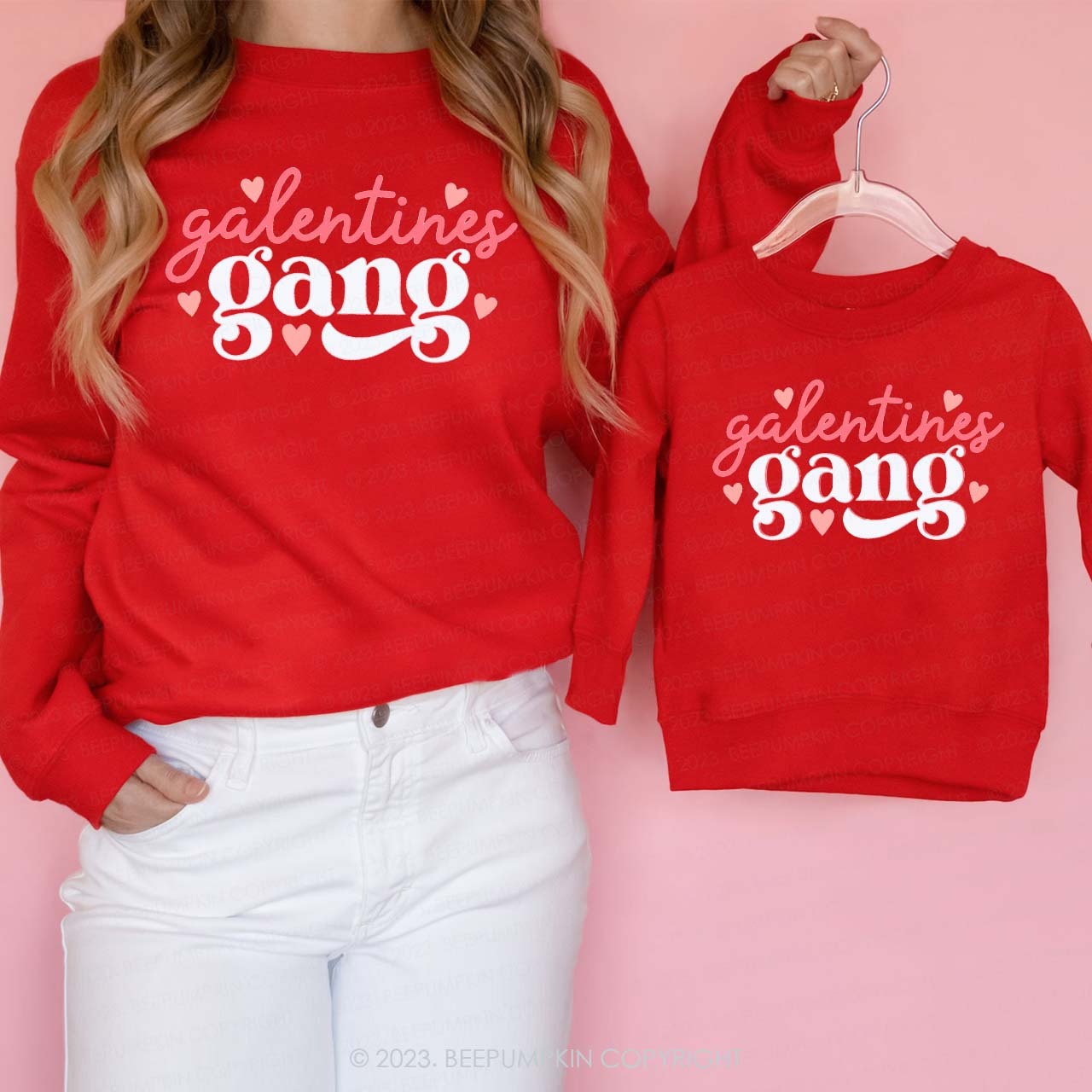 Galentines Gang Valentine Matching Sweatshirt