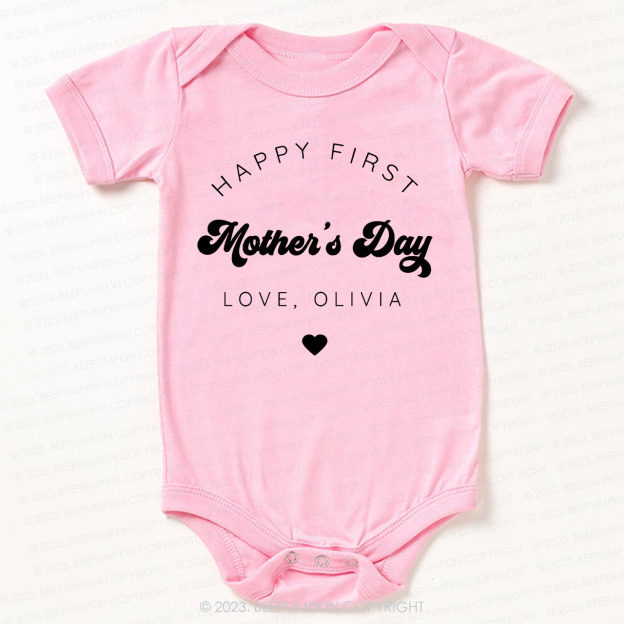 Happy First Mothers Day Bodysuit For Baby